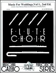 MUSIC FOR WEDDINGS #1 FLUTE CHOIR REVISED EDITION cover